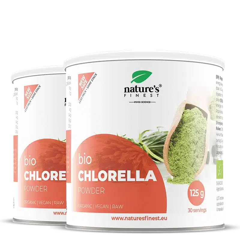 Chlorelės milteliai Bio paketas