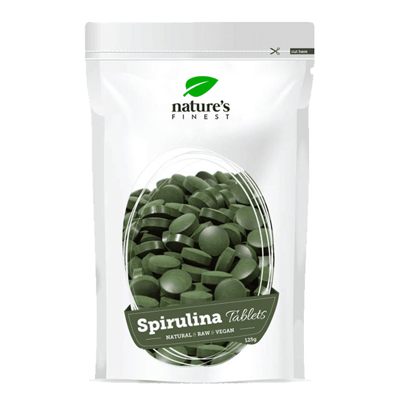 Spirulina tabletėmis