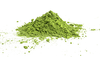 Žaliosios arbatos matcha lapeliai miltelių pavidalu